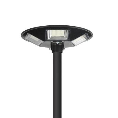 China Outdoor Light ABS 60w 140w 200w UFO Light High Efficiency Pole Smart Garden Motion Sensor Park Light All In One LED Solar Garden Light for sale