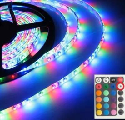 China Holiday Decoration DC12V LED Strip Light 2835 RGB 5M With Remote Christmas Light for sale