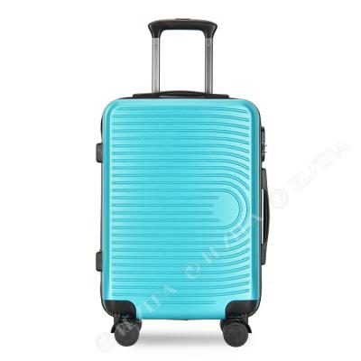 China Long Distance Travel RESENA Customized Hard OEM ABS Shell Travel Trolley Luggage Sets 3 Pcs 4 Wheels ABS Luggage Suitcase for sale