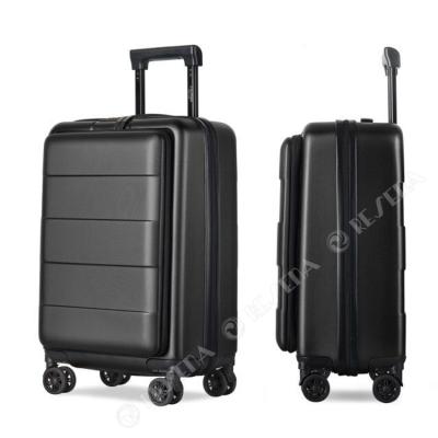 China Luggage Trolley Bag RESENA PC Front Pocket Business Style Factory Suitcase TSA Lock Waterproof Travel Carry On Suitcase Trolley Luggage for sale