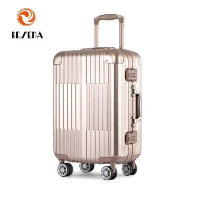 China Hotsales FactoryTSA Waterproof Lock Bag Trolley Full Luggage TravelTrolley Aluminous Luggage for sale