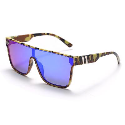 China 2022 100% UV Protection Color Glass Vintage Sports Oversized Integrated Sunglasses 400 Bike Sun Glasses Sports for sale