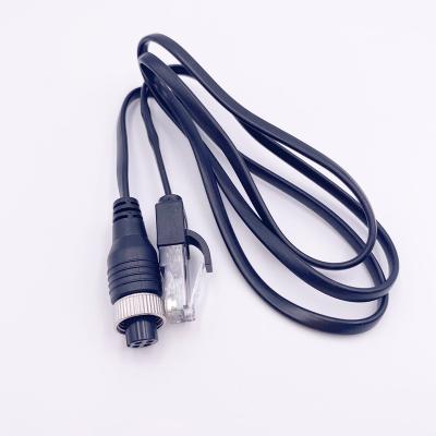 China Customize Cable Customize Body Building OEM Cabling M12 M16 Plug In Flexible Flat Cable To CAT5e RJ45 8P8C Overmolding Cables Manufacturer for sale