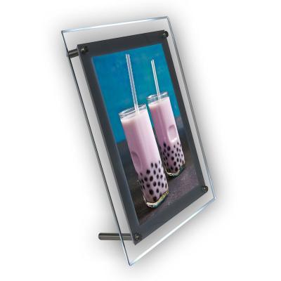 China Customs Acrylic+LED Lights A3 A4 restaurant light box lead menu board light panels with mounting bolts for sale