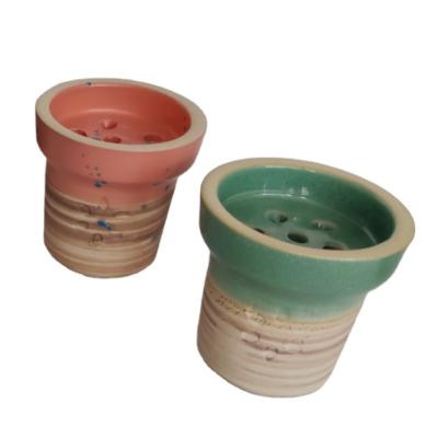 China Smooking Hookah New handmade high-quality ceramic hookah shisha accessories smoke bowl can be custom logo for sale