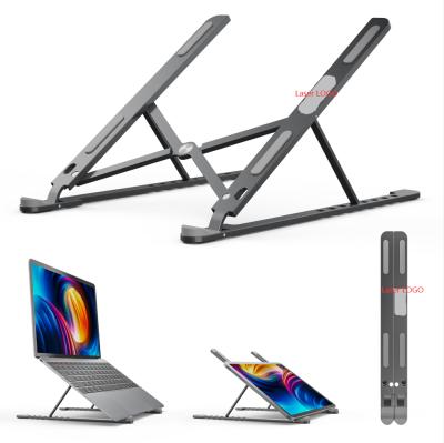 China New Design Portable Foldable Laptop Stand Adjustable Height Aluminum Laptop Stand for sale