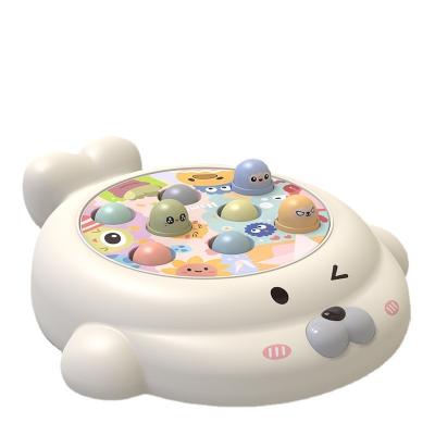 China Musical Interactive Hammer Blow Toy/Gift Kids Educational Desktop Hamster Blow Game Toys Beat A Mole Game Toy for sale