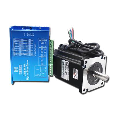 China Machinery repair shops servo stepper motor driver hybrid closed circuit servo controller is 8.5NM with brake assembly + 10 meters encoder suit for sale