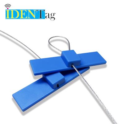 China Inventory tracking or logistics management long reading distance UHF wire shelving tag RFID seal wire tag (tag) for sale