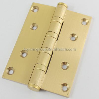 China TS144 Flat Tip Ball Bearing Brass Door Hinge for sale