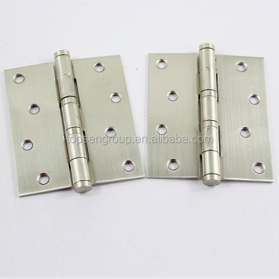 China high quality square butts flat tip door hinge with 2 4inch BALL BEARING for sale