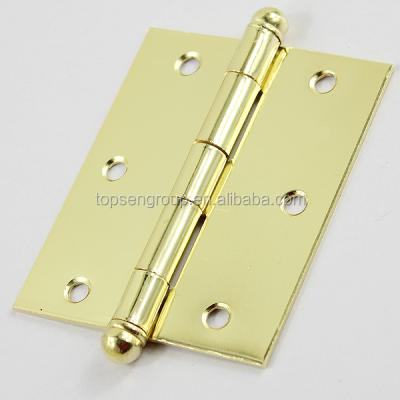 China polished gold plated hinges with 3.5inch screws for sale