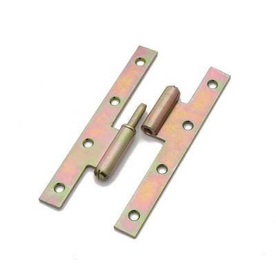 China Remove Hinge Square Corner H Type Yellow Galvanized Steel Hinge Using For Door And Window Hot Selling In Africa for sale