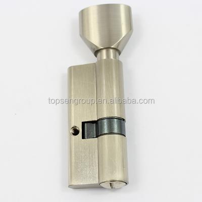 China Euro Profile Thumb Turn Lock Brass And Zinc Alloy Cylinder For Bathroom Door for sale