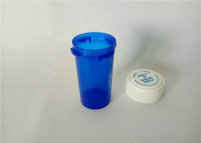 Cina Fiale reversibili resistenti del cappuccio dell'acqua, bottiglie di plastica blu di prescrizione 16DR in vendita