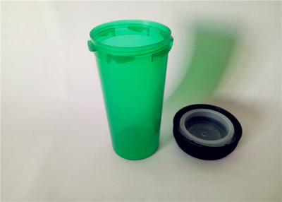 China Translucent Green Reversible Cap Vials , Odorless Medicine Pill Bottles For Pharmacy for sale