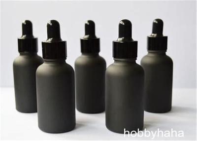 China Apotheken-schwarze Farbglastropfflaschen, machen offene Tropfflaschen 30ml glatt zu verkaufen