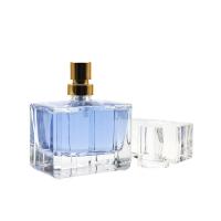 China 100ml vacian las botellas de perfume de cristal con el casquillo de aluminio Eco del rociador amistoso en venta