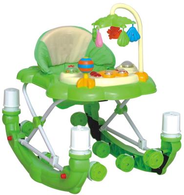 China Baby Kid Toddler Walker Home Rocker With Musical Sounds Play Tray And Canopy PURPLE F88 for sale