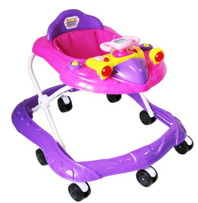 China 2020 new home music baby plastic walker for sale baby to sit in with 8 wheels and canopy and silicon wheels for sale