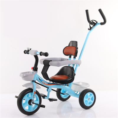 China Ride On Toy Baby Tricycle Kids With Canopy And Rear Basket for sale