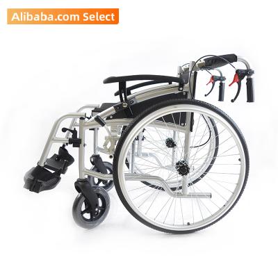 China stair climbing wheelchair aluminum wheelchairs for cerebral palsy children with half backrest folding YK9088 for sale