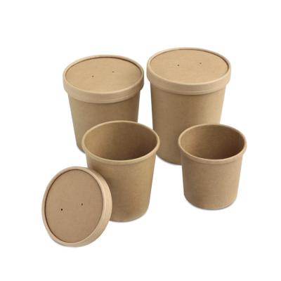 China Biodegradable Custom Logo Printing Disposable Ice Cream Cup Paper With Spoon Wrapping Paper Bowl For Ice Cream for sale