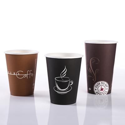 China Disposable Coffee Cups Wrapping Paper Disposable Paper Cups Open Single Wall Paper Tea Food And Beverage Packaging Packaging For Hot Drinks for sale