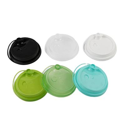 China Disposable non-refillable pp plastic lid for coffee or beverage cup white or cup high quality clear lid for sale