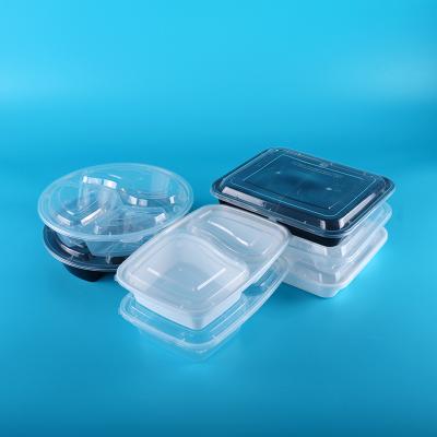 China Bento Tray Plastic Ps Disposable Stacking Lunch Box Airline Disposable Lunch PP Transparent Food Supply Multiple Boxes Accept CN; HUB for sale