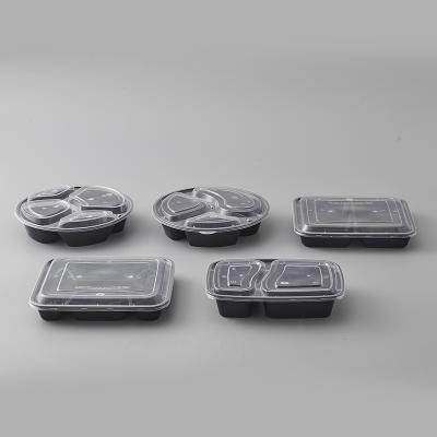 China Microwavable Restaurant Supplies 5 Disposable Compartment Food Storage Dishes for sale