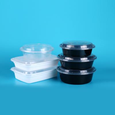 China Disposable PP Food Container Blister Food Packaging Box With Clear Lid for sale