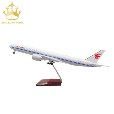 China China Boeing Model Air China 777 1:157 47CM Aircraft Of Boeing Aircraft Model Aircraft With Landing Gear Wheels And Lights for sale