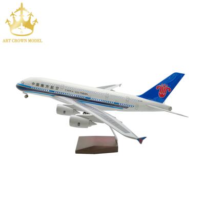 China China Airbus A380 China Southern Airlines 1:160 Simulation Civil Aircraft Sith Lights And Wheels Advanced Model for sale