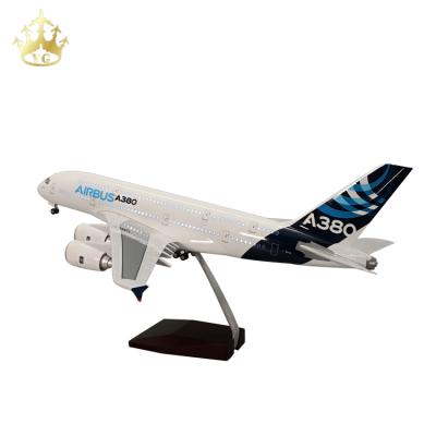 China China Souvenir Model Plane Diecast Led Simulation Model Airbus A380 Prototype 1/160 for sale