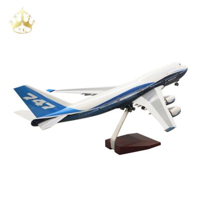 China China Business Gifts Airplane Boeing 747 Prototype 1/150 Desktop Flat Die-Cast Model for sale