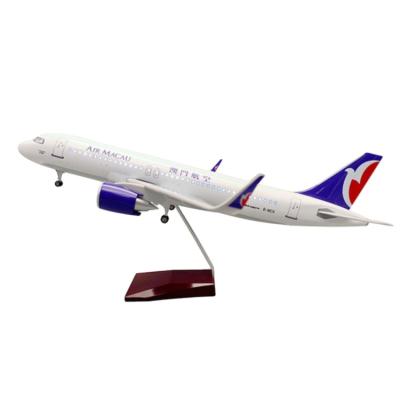 China China 1/80 Scale Desktop Plastic Plane Resin 320 Diecast Model Air Macau Airplane Models for sale