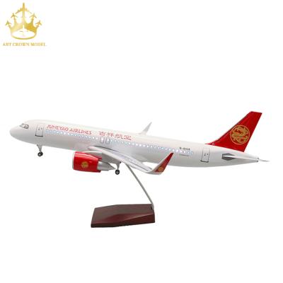 China 1:80 China Airbus A320 Shanghai Jixiang Aviation Lght And Voice Control LED Simulation Aircraft Model Aircraft for sale