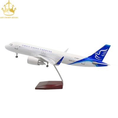 China China Diecast Model Plastic Plane Airbus 320 Huaxia Airlines Aircraft 1/80 Flat Lines Resin Model for sale