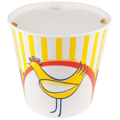 China Recycled Materials Grease Heavy Duty Paper Chicken Buckets for sale