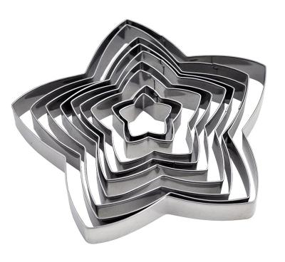 China Sustainable Christmas Gift 3D Stainless Steel Cookie Cutter Set, Star Cookie Cutter for sale