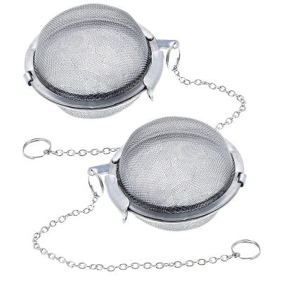 China Wholesale Food Grade 304 Stainless Steel Mesh Viable High Quality Tea Infusers Silver Strainers For Loose Tea for sale