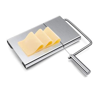 China Amazon Sustainable Hot Selling Manual Stainless Steel Cheese Wire Block Cutter Slicer Butter Cutter for sale