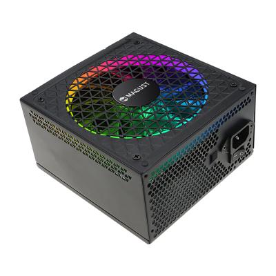 China PC Game OEM 80 PSU 600W 700W SMPS PC Plus Power Supply With RGB Fan for sale