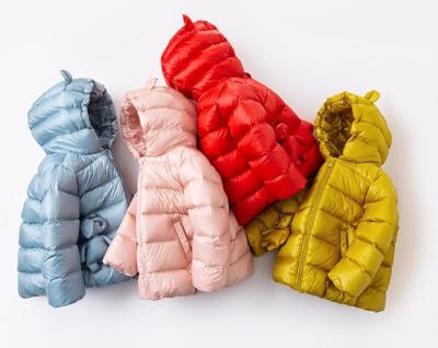 China Sustainable Wholesale Customized Kids Clothes Baby Coats Winter Padded Coats Girls Down Coat Reversible for sale