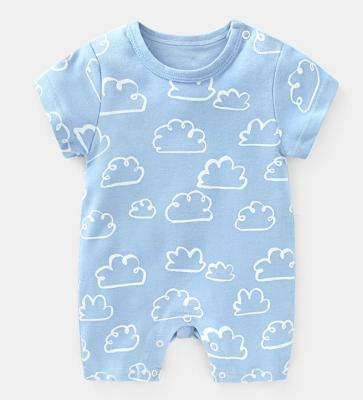 China Wholesale Breathable Organic Baby Short Sleeve Baby Clothes Knitted Baby Romper for sale