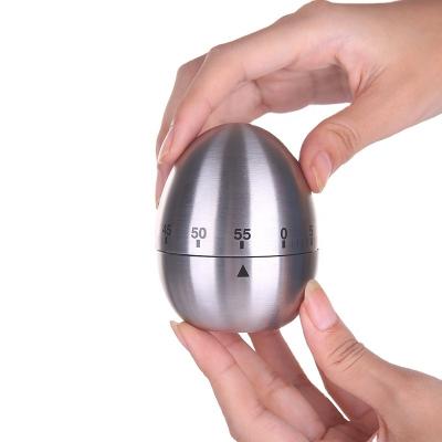 China Viable Stainless Steel Apple Egg Kitchen Timer Countdown 60 Min Alarm Cooking Tools Kitchen Timer for sale