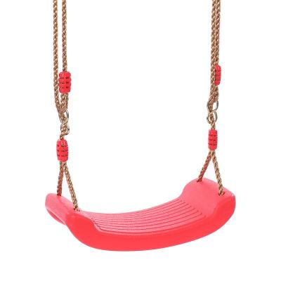 China Traditional Red Plastic Swing Chair Outdoor Garden Swings Kids Toys for sale