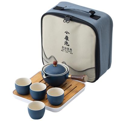 China Viable Traditional Ceramic Pot Of Tea Set One Four Cups Travel Portable Tea Set Gift for sale