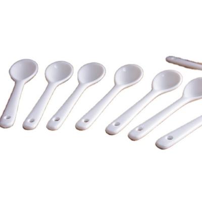 China Viable Porcelain Mini Coffee Spoon Spice Ceramic 10cm Spoon Salt Spoon Tools for sale